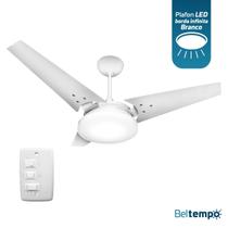 Ventilador de Teto Lustre Borda Infinita Pás MDF LED Branco 6500K Beltempo Mira Ventilador de Teto Lustre Borda Infinita Pás MDF LED Branco 6500K Beltempo Mira