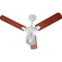Ventilador de Teto Marbella 110/127V 3P Cvm New Branco 138,7W BRANCO/MOGNO - Tron