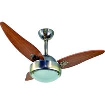 Ventilador de Teto Max 1005 Ouro Velho Infinity 03 Pás Mogno 127v