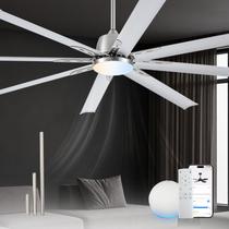 Ventilador de teto Minislak 183cm 8 Blades Light WiFi Remote
