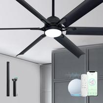 Ventilador de Teto Minislak 60" com Pás de Alumínio, Luz e WiFi Inteligente