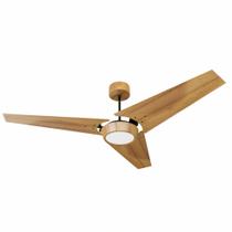 Ventilador de Teto Natuvent Callis Led 3 Pás Madeira Teca