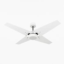 Ventilador de Teto Natuvent Callis Led 4 Pás Madeira Branco