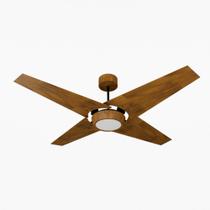 Ventilador de Teto Natuvent Callis Led 4 Pás Madeira Imbuia