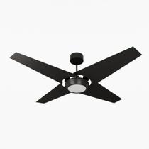 Ventilador de Teto Natuvent Callis Led 4 Pás Madeira Preto