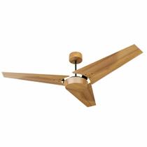 Ventilador de Teto Natuvent Callis No Light 3 Pás Madeira Teca