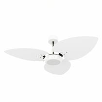 Ventilador de Teto Natuvent Dahlia Led 3 Pás Madeira Branco Ventilador de Teto Natuvent Dahlia Led 3 Pás Madeira Branco