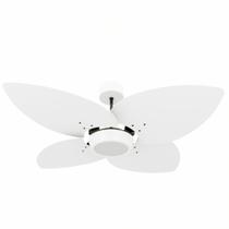 Ventilador de Teto Natuvent Dahlia Led 4 Pás Madeira Branco Ventilador de Teto Natuvent Dahlia Led 4 Pás Madeira Branco