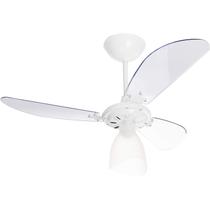 Ventilador De Teto New Cristal Light 3 Pás Transparentes 383121 127v C3V Branco Venti-Delta Ventilador De Teto New Cristal Light 3 Pás Transparentes 383121 127v C3V Branco Venti-Delta