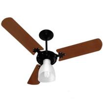 Ventilador de Teto New Delta Light com 3 Pás Preto Mogno 110 Volts - 383119 - VENTI DELTA