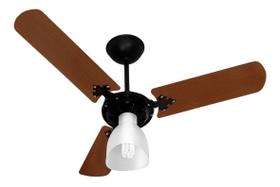 Ventilador De Teto New Delta Light Preto/Mogno 130W Globo Taça em plástico injetado Venti-Delta Ventilador De Teto New Delta Light Preto/Mogno 130W Globo Taça em plástico injetado Venti-Delta