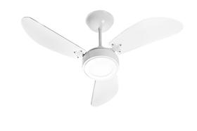 Ventilador de Teto New Light Led 3 Pas Bran 127v Venti Delta