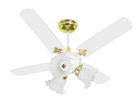 Ventilador De Teto New Zeta 4 Pás Branco 127v + Controle