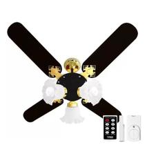 Ventilador de Teto New Zeta 4 Pás + Controle Remoto