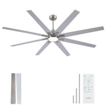 Ventilador de teto Newday 183 cm DC Motor Light Remote