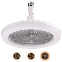 Ventilador de teto NORHI Socket com luzes LED reguláveis cinza 25x11cm