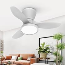 Ventilador de teto ocioc Quiet com luz LED, motor DC de 81 cm, branco Ventilador de teto ocioc Quiet com luz LED, motor DC de 81 cm, branco