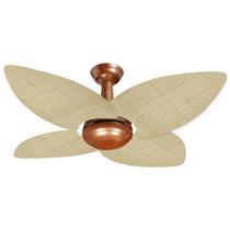 Ventilador de Teto Office Jet Aspen Venti-delta 4Pás Rattan Natural + Controle