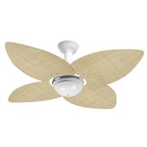 Ventilador de Teto Office Jet Aspen Venti-Delta Branco 4Pás Rattan Natural 220V