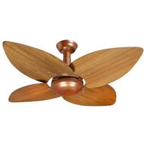 Ventilador de Teto Office Jet Aspen Venti-Delta Cobre 4Pás Freijó 220V+Controle