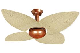 Ventilador de Teto Office Jet Aspen Venti-Delta Cobre Rattan Natural 110V