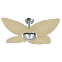 Ventilador de Teto Office Jet Aspen Venti-Delta Prata 4Pás Rattan Natural 220V Ventilador de Teto Office Jet Aspen Venti-Delta Prata 4Pás Rattan Natural 220V