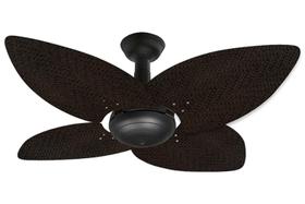 Ventilador de Teto Office Jet Aspen Venti-Delta Preto Rattan Marrom 220V