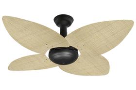 Ventilador de Teto Office Jet Aspen Venti-Delta Preto Rattan Natural 220V