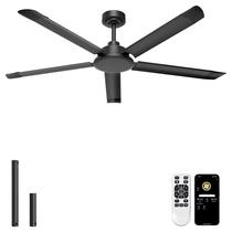 Ventilador de Teto Ohniyou 60" Lâminas de Alumínio Pretas Controle Remoto Ventilador de Teto Ohniyou 60" Lâminas de Alumínio Pretas Controle Remoto
