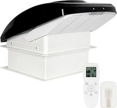 Ventilador de Teto para RV OUTPRIZE 14" 12V Controle Remoto 10 Velocidades Resistente à Chuva