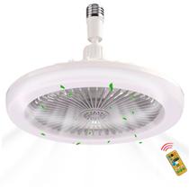 Ventilador De Teto Pequeno Led 30W Branco Bivolt Smart