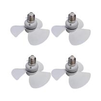 Ventilador De Teto Portátil Mini Com 4 Peças, Soquete E27, Interruptor De Um Botão, Vento Forte E