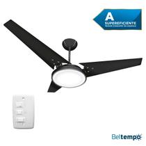 Ventilador de Teto Potente Pás MDF LED Branco 6500K Beltempo Maya Ventilador de Teto Potente Pás MDF LED Branco 6500K Beltempo Maya