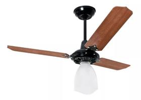 Ventilador de Teto Preto/Mogno Lumi 220V Lorensid