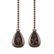 Ventilador de teto Pull Chain TWDRTDD Red Bronze 30 cm Ventilador de teto Pull Chain TWDRTDD Red Bronze 30 cm