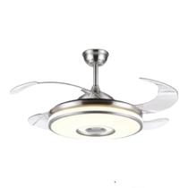 Ventilador de Teto Retrátil Bivolt com controle Som e Bluetooth.