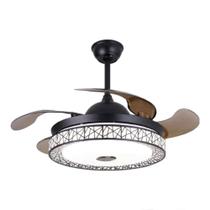 Ventilador de Teto Retrátil Bivolt com controle Som e Bluetooth.