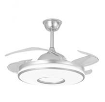 ventilador de teto retrátil com 4 pás som bluetooth.