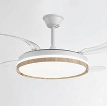 Ventilador de Teto Retrátil T&A-03 com LED 60W Multicor, Controle Remoto, Motor 30W Madeira Freijó Ventilador de Teto Retrátil T&A-03 com LED 60W Multicor, Controle Remoto, Motor 30W Madeira Freijó