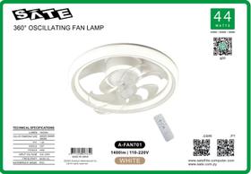 Ventilador de Teto Sate c/Luminaria A-FAN701 44W