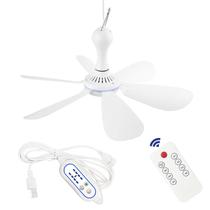 Ventilador de teto SCOOYEEES Silent USB alimentado por controle remoto