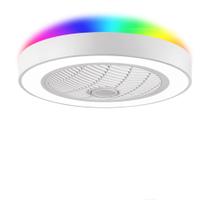 Ventilador de teto sem lâminas LEDIARY de 22" com luz RGB e controle remoto