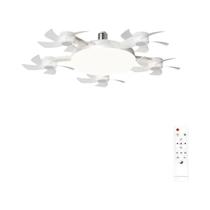 Ventilador De Teto Silencioso 2 Em 1 Com Luz E27 E Controle Remoto Para Sala De Jantar, Quarto E