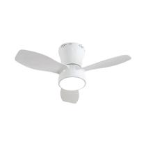 Ventilador De Teto Silencioso Pequeno De 62cm Com Controle Remoto E Luz 24W Para Quartos, Salas De Ventilador De Teto Silencioso Pequeno De 62cm Com Controle Remoto E Luz 24W Para Quartos, Salas De