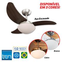 Ventilador De Teto Solano 3 Pás Para Casas Apartamentos Escritórios - Tron