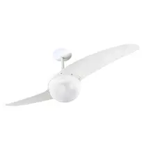 Ventilador De Teto Spirit 202 Branco Lustre Globo Controle Remoto 127V