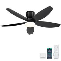 Ventilador de teto Surtime 42" LED Light Remote APP Control Preto