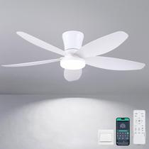 Ventilador de teto Surtime 42" LED Remote APP Control Branco