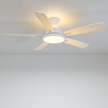 Ventilador de teto TALOYA de 52 polegadas de baixo perfil com luzes e controle remoto branco Ventilador de teto TALOYA de 52 polegadas de baixo perfil com luzes e controle remoto branco