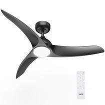 Ventilador de Teto TAVZAKE 42 Polegadas com Luz e Controle Remoto - Preto